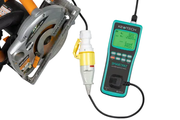 SMARTPAT performing a run leakage test on a 110V appliance
