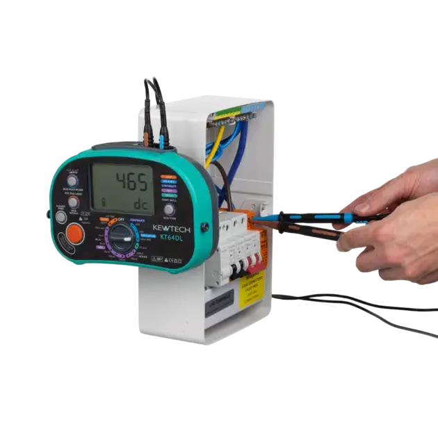KT64DL testing an SPD with slim tip probes