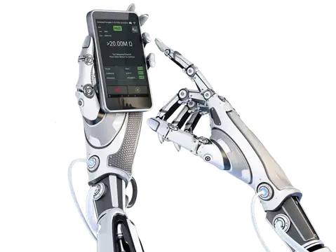 Robotic hand testing with the KEWPAT app